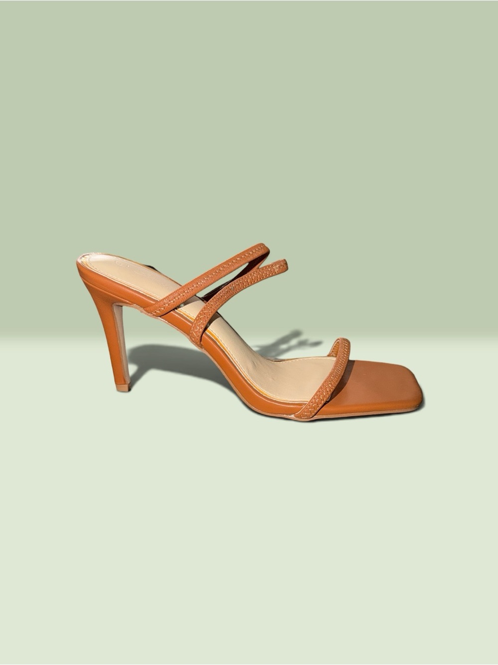 Women's Strappy Tan High Heel Sandal